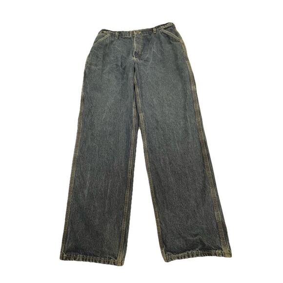 Carhartt Men’s FR Jeans 38x34 Original Fit FRB13-DNM Blue Denim Carpenter CAT 2 - Picture 1 of 10